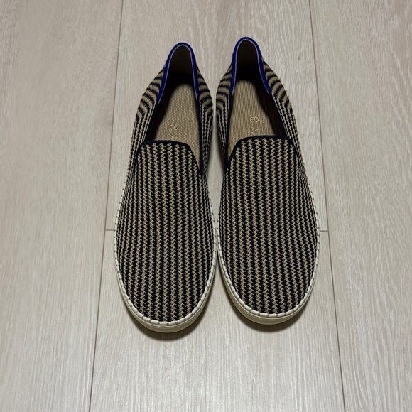 Rothy's The Original Slip-On Sneakers in Black and Tan Women Shoes - Picture 2 of 11